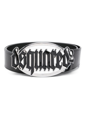 

Gothic logo-buckle leather belt, Dsquared2 Gothic logo-buckle leather belt