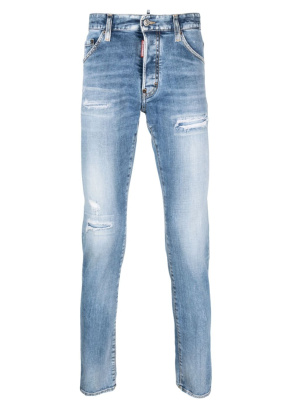 

Distressed straight-leg jeans, Dsquared2 Distressed straight-leg jeans