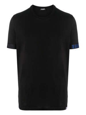 

Logo-print strap cotton T-shirt, Dsquared2 Logo-print strap cotton T-shirt