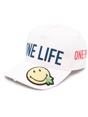 

X Smiley 'One Life One Planet' cap, Dsquared2 X Smiley 'One Life One Planet' cap