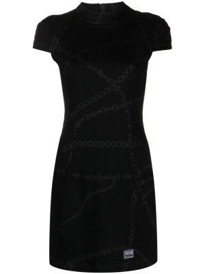 

Logo-print short-sleeved dress, Versace Jeans Couture Logo-print short-sleeved dress