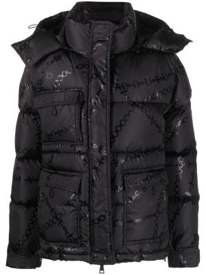 

Chain-print puffer jacket, Versace Jeans Couture Chain-print puffer jacket