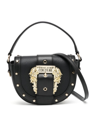 

Logo-engraved buckle shoulder bag, Versace Jeans Couture Logo-engraved buckle shoulder bag