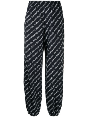 

Logo-print cotton track pants, Versace Jeans Couture Logo-print cotton track pants