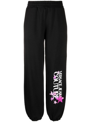 

Logo-print cotton track pants, Versace Jeans Couture Logo-print cotton track pants