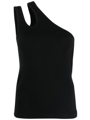 

One-shoulder organic-cotton blouse, REMAIN One-shoulder organic-cotton blouse