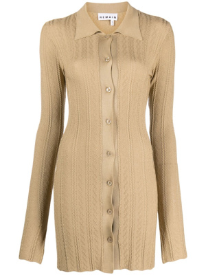 

Textured knitted cardi-coat, REMAIN Textured knitted cardi-coat