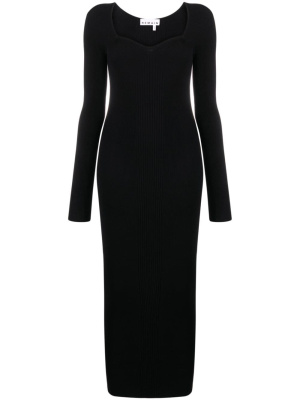 

Sweetheart-neck knitted midi dress, REMAIN Sweetheart-neck knitted midi dress