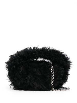 

Baby Cush shearling mini bag, BY FAR Baby Cush shearling mini bag