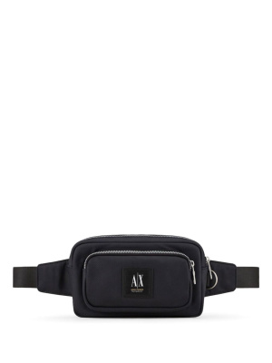 

Logo-patch woven belt bag, Armani Exchange Logo-patch woven belt bag