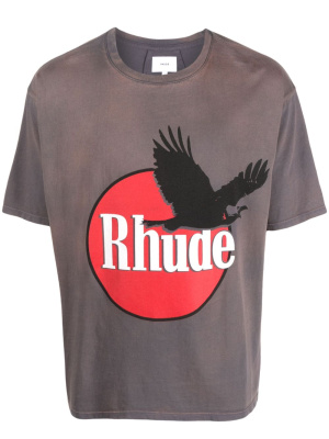 

Logo-print cotton T-shirt, Rhude Logo-print cotton T-shirt