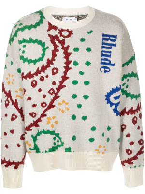 

Intarsia knit sweater, Rhude Intarsia knit sweater