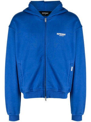 

Logo-print zip-up sweatshirt, Represent Logo-print zip-up sweatshirt