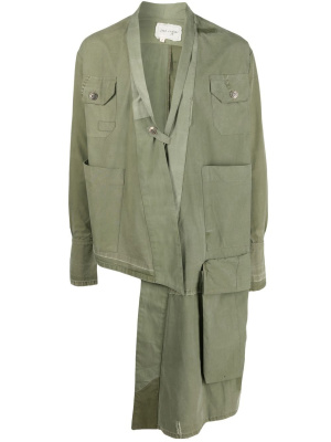 

Asymmetric draped coat, Greg Lauren Asymmetric draped coat