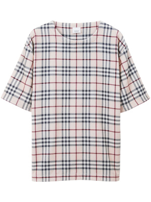 

Checkered cotton T-shirt, Burberry Checkered cotton T-shirt