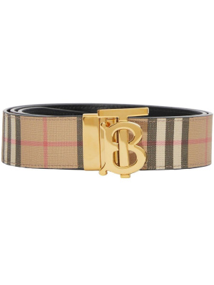 

Logo-plaque buckle-fastening belt, Burberry Logo-plaque buckle-fastening belt