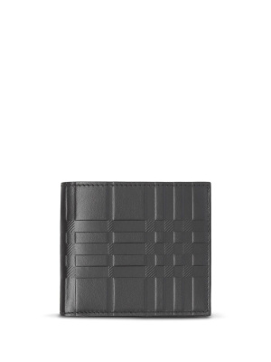 

Embossed-check bi-fold wallet, Burberry Embossed-check bi-fold wallet