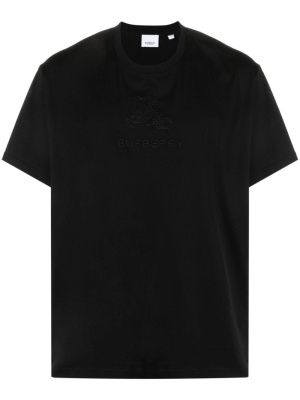 

Logo-embroidered cotton T-shirt, Burberry Logo-embroidered cotton T-shirt