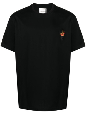

Volcano-print cotton T-shirt, Wooyoungmi Volcano-print cotton T-shirt