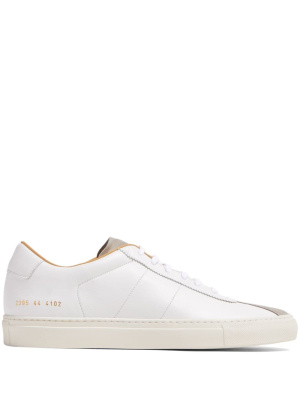 

Logo-stamp suede sneakers, Common Projects Logo-stamp suede sneakers