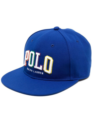 

Logo-embossed flat peak cap, Polo Ralph Lauren Logo-embossed flat peak cap