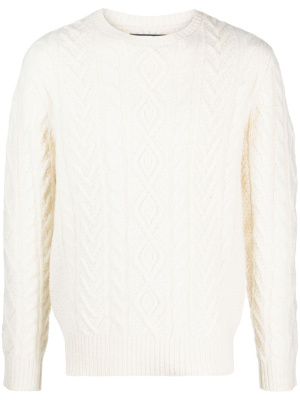 

Aran-knit wool-cashmere jumper, Polo Ralph Lauren Aran-knit wool-cashmere jumper