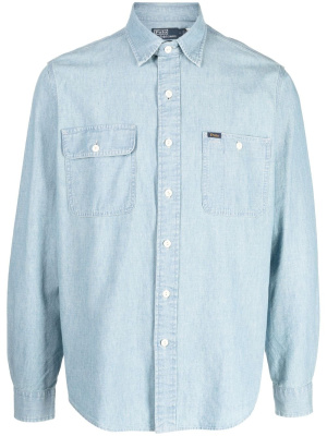 

Long-sleeve chambray shirt, Polo Ralph Lauren Long-sleeve chambray shirt