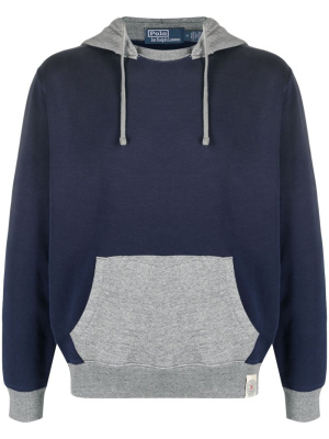 

Two-tone mélange-effect hoodie, Polo Ralph Lauren Two-tone mélange-effect hoodie