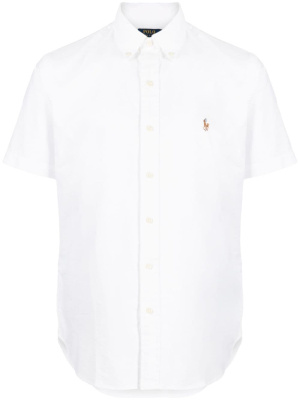 

Polo Pony-embroidered cotton shirt, Polo Ralph Lauren Polo Pony-embroidered cotton shirt
