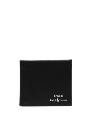 

Logo-embroidered bifold wallet, Polo Ralph Lauren Logo-embroidered bifold wallet