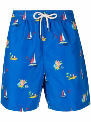 

Logo-print swim shorts, Polo Ralph Lauren Logo-print swim shorts