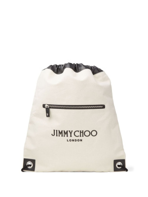 

Joshu logo-print backpack, Jimmy Choo Joshu logo-print backpack
