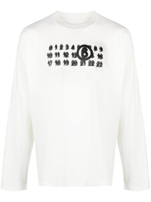 

Numbers-motif cotton T-shirt, MM6 Maison Margiela Numbers-motif cotton T-shirt