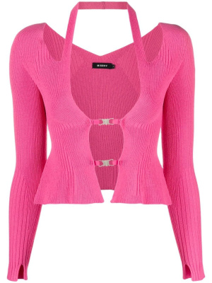 

Ribbed-knit cardigan, MISBHV Ribbed-knit cardigan