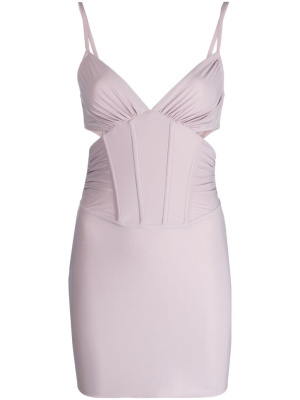 

Corset-style cut-out minidress, MISBHV Corset-style cut-out minidress