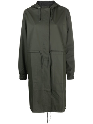 

String hooded parka coat, Rains String hooded parka coat