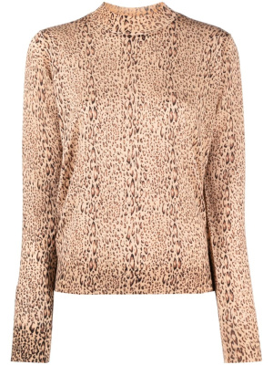 

Leopard-print fine-knit jumper, TWINSET Leopard-print fine-knit jumper