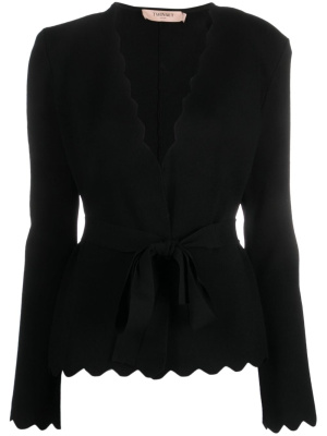 

Scalloped-trim V-neck cardigan, TWINSET Scalloped-trim V-neck cardigan
