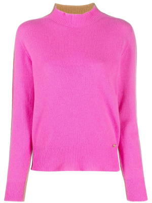 

Two-tone logo-plaque jumper, PINKO Two-tone logo-plaque jumper