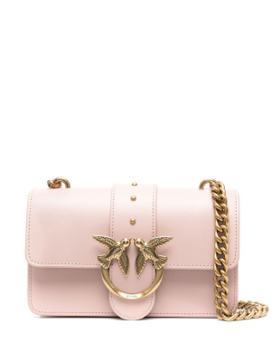 

Logo-plaque leather shoulder bag, PINKO Logo-plaque leather shoulder bag