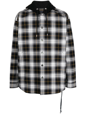 

Bloack plaid hooded shirt, Mastermind Japan Bloack plaid hooded shirt