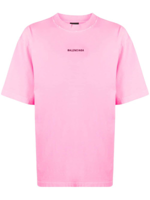 

Logo-print cotton T-shirt, Balenciaga Logo-print cotton T-shirt