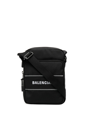 

Logo-print messenger bag, Balenciaga Logo-print messenger bag