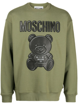 

Logo-print long-sleeve sweatshirt, Moschino Logo-print long-sleeve sweatshirt