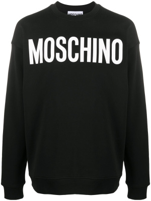 

Logo print crew neck sweatshirt, Moschino Logo print crew neck sweatshirt