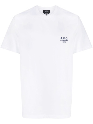 

Embroidered-logo cotton T-shirt, A.P.C. Embroidered-logo cotton T-shirt