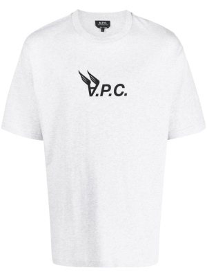 

Logo-print cotton T-shirt, A.P.C. Logo-print cotton T-shirt