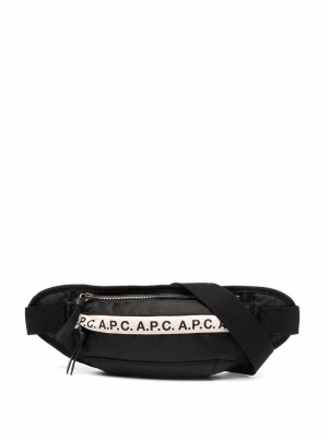 

Lizz logo-tape belt bag, A.P.C. Lizz logo-tape belt bag