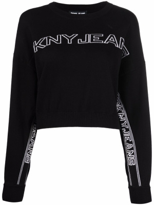 

Intarsia-knit logo jumper, DKNY Intarsia-knit logo jumper