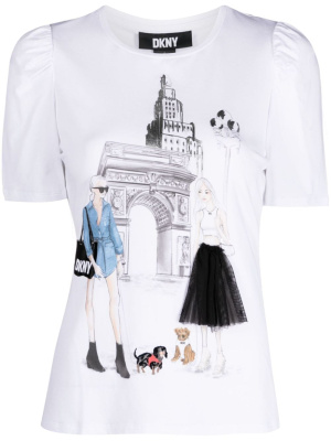 

Graphic-print short-sleeve T-shirt, DKNY Graphic-print short-sleeve T-shirt